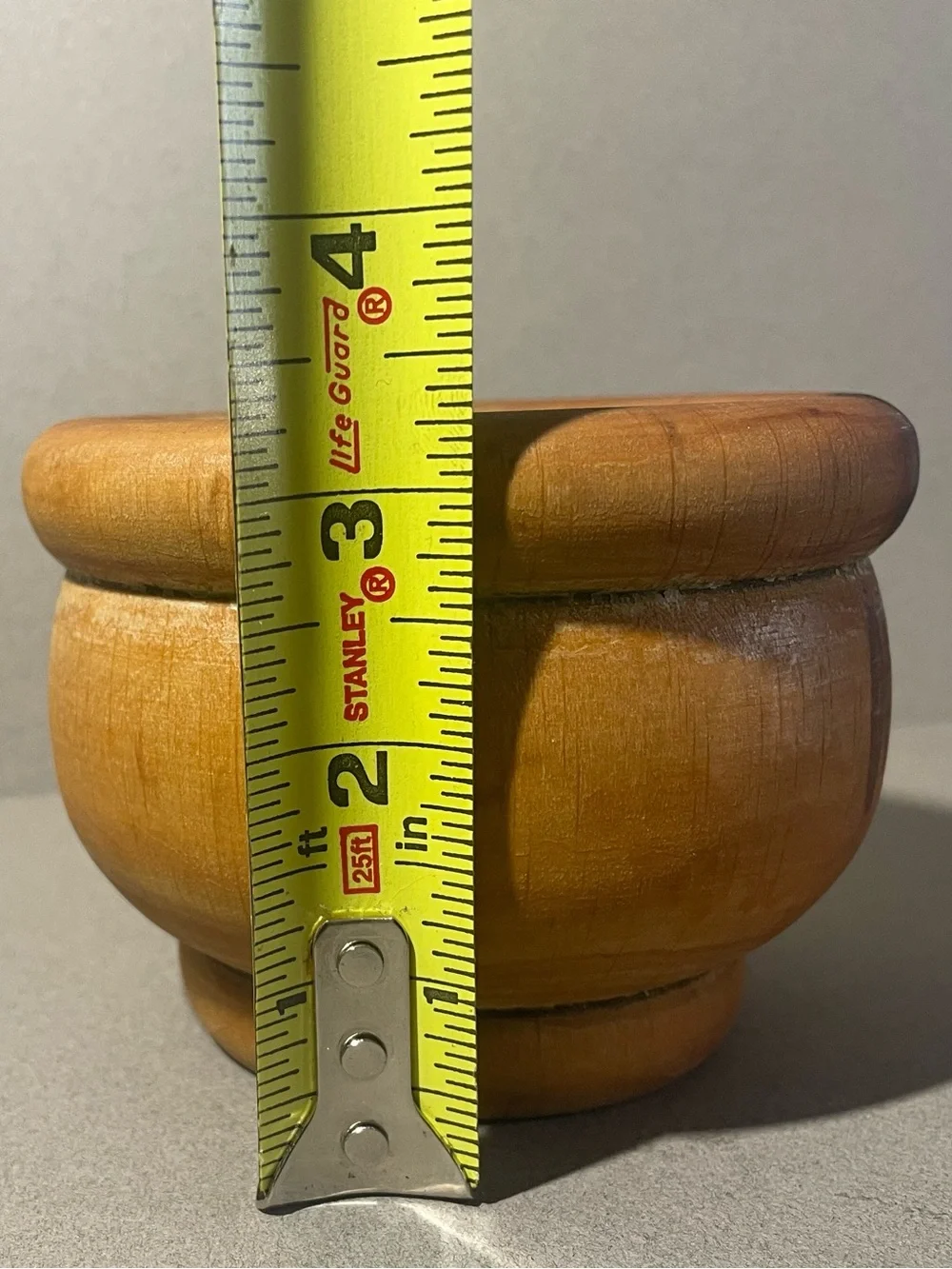 VINTAGE Hand Carved Wooden Mortar & Pestle Spain Spices Herbs Grinder Wood 2 pc.